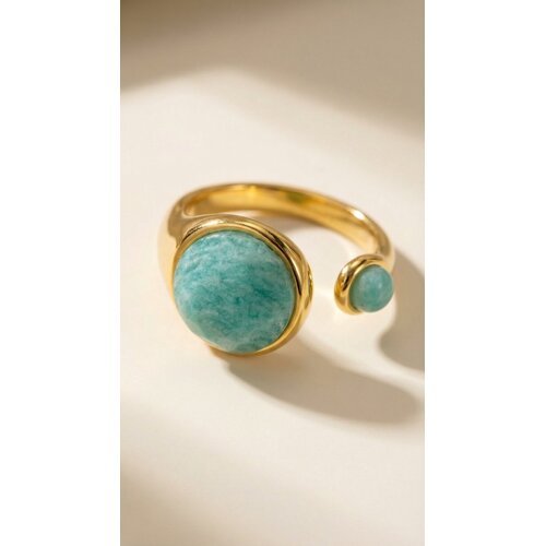 Lundholm Lundholm Sophia ring dames goudkleurig – premium stainless steel 2.5 micron PVD gold plated waterproof hypoallergeen – Sophia serie – Scandinavisch design – sieraden cadeau voor haar