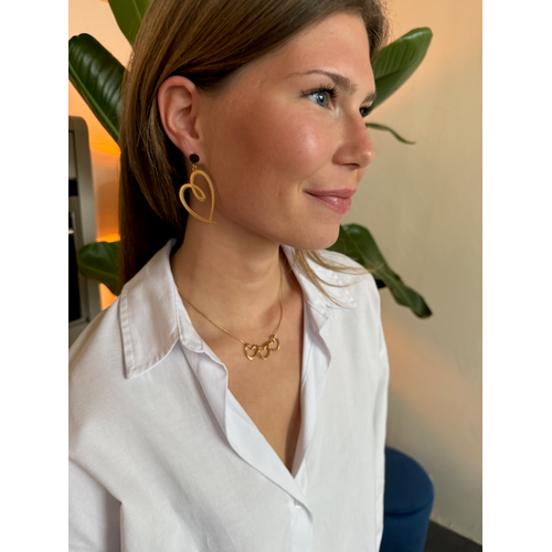 Lundholm Lundholm Luni oorbellen dames goudkleurig – 3,1 x 4,6 cm – premium stainless steel 2.5 micron PVD gold plated waterproof hypoallergeen – Luni serie – Scandinavisch design – sieraden cadeau voor haar Lundholm Lundholm Luni oorbellen dames goudkleurig – 3,1 x 4,6 cm – premium stainless steel 2.5 micron PVD gold plated waterproof hypoallergeen – Luni serie – Scandinavisch design – sieraden cadeau voor haar