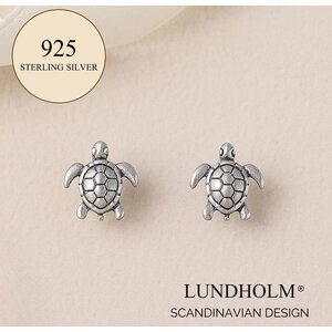 Lundholm Luxury 925 Sterling Silver Turtle Studs - Earrings for Girls - Luxury Stud Earrings Lundholm Luxury 925 Sterling Silver Turtle Studs - Earrings for Girls - Luxury Stud Earrings
