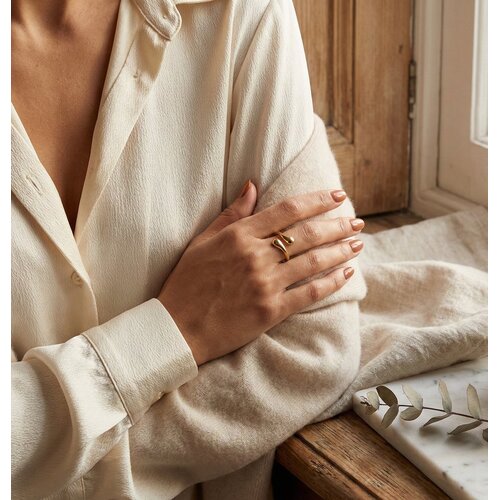 Lundholm Lundholm Annabel ring dames – premium stainless steel waterproof hypoallergeen – Annabel serie – Scandinavisch design – sieraden cadeau voor haar