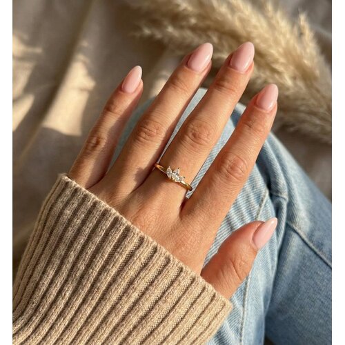 Lundholm Lundholm Rumi ring dames goudkleurig – premium stainless steel 2.5 micron PVD gold plated waterproof hypoallergeen – Rumi serie – Scandinavisch design – sieraden cadeau voor haar