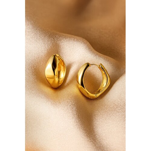 Lundholm Lundholm Margot oorbellen dames – 3,5 x 3,7 cm – premium stainless steel waterproof hypoallergeen – Margot serie – Scandinavisch design – sieraden cadeau voor haar