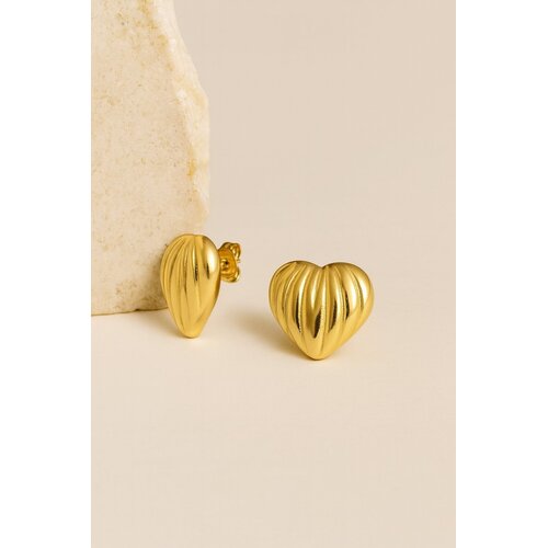 Lundholm Lundholm Saga oorbellen dames goudkleurig – 2,4 cm – premium stainless steel 2.5 micron PVD gold plated waterproof hypoallergeen – Saga serie – Scandinavisch design – sieraden cadeau voor haar