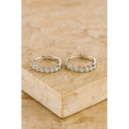 Lundholm Lundholm Amelie oorbellen dames zilverkleurig – hypoallergeen – Amelie serie – Scandinavisch design – sieraden cadeau voor haar