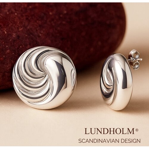 Lundholm Lundholm Noray ketting dames zilverkleurig – 2,6 cm – premium stainless steel – Noray serie – Scandinavisch design – sieraden cadeau voor haar