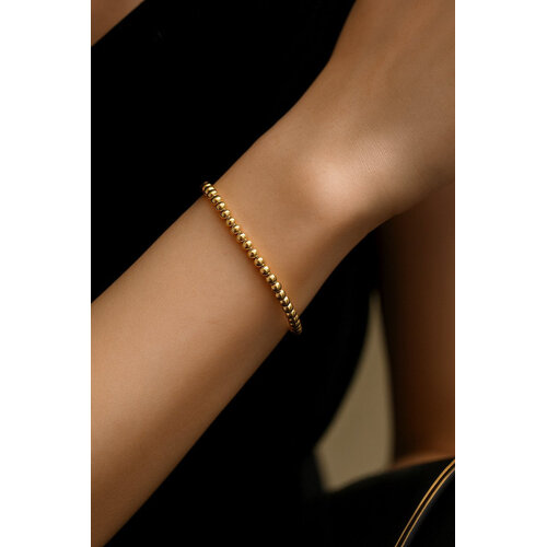 Lundholm Lundholm Gabriella armband dames goudkleurig – 17 cm – premium stainless steel waterproof hypoallergeen – Gabriella serie – Scandinavisch design – sieraden cadeau voor haar