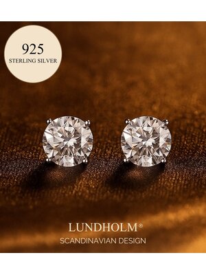 Lundholm Lundholm Kate oorbellen dames zilverkleurig – hypoallergeen – Kate serie – Scandinavisch design – sieraden cadeau voor haar