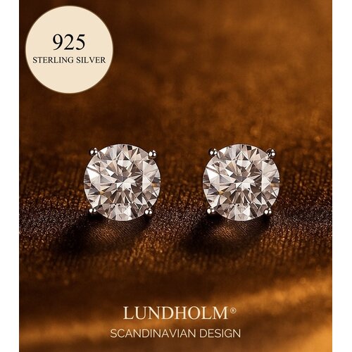 Lundholm Lundholm Kate oorbellen dames zilverkleurig – hypoallergeen – Kate serie – Scandinavisch design – sieraden cadeau voor haar