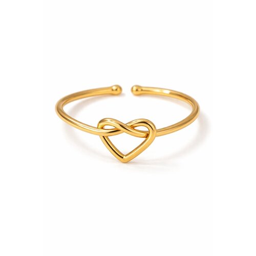 Lundholm Lundholm Maya ring dames goudkleurig – premium stainless steel 2.5 micron PVD gold plated – Maya serie – Scandinavisch design – sieraden cadeau voor haar