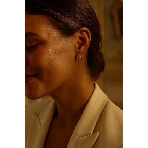 Lundholm Lundholm Colette oorbellen dames – 1,9 x 1,7 cm – premium stainless steel waterproof hypoallergeen – Colette serie – Scandinavisch design – sieraden cadeau voor haar