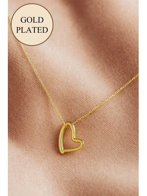 Lundholm Lundholm Livia ketting dames goudkleurig – 41 + 5 cm – premium stainless steel – Livia serie – Scandinavisch design – sieraden cadeau voor haar