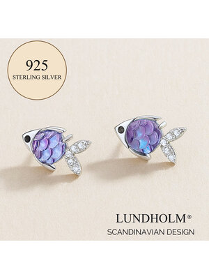 Lundholm Lundholm Dorothee oorbellen dames zilverkleurig – hypoallergeen – Dorothee serie – Scandinavisch design – sieraden cadeau voor haar