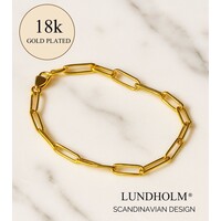 Lundholm Eloise armband dames – 15 cm – premium stainless steel waterproof hypoallergeen – Eloise serie – Scandinavisch design – sieraden cadeau voor haar