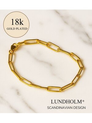 Lundholm Lundholm Eloise armband dames – 15 cm – premium stainless steel waterproof hypoallergeen – Eloise serie – Scandinavisch design – sieraden cadeau voor haar