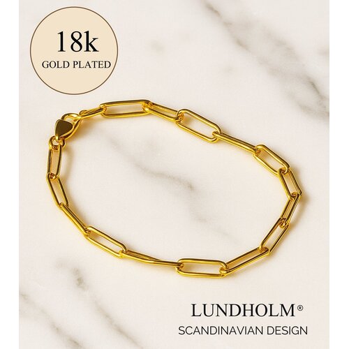 Lundholm Lundholm Eloise armband dames – 15 cm – premium stainless steel waterproof hypoallergeen – Eloise serie – Scandinavisch design – sieraden cadeau voor haar