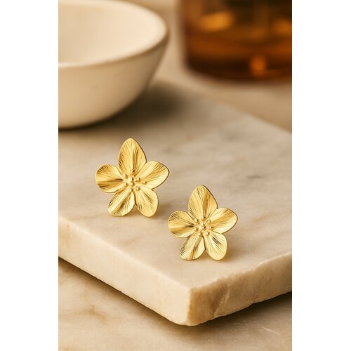 Lundholm Lundholm Clara oorbellen dames – 2,7 x 3 cm – premium stainless steel waterproof hypoallergeen – Clara serie – Scandinavisch design – sieraden cadeau voor haar