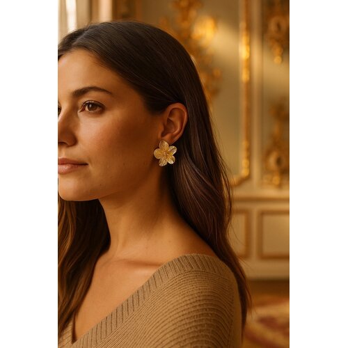 Lundholm Lundholm Clara oorbellen dames – 2,7 x 3 cm – premium stainless steel waterproof hypoallergeen – Clara serie – Scandinavisch design – sieraden cadeau voor haar