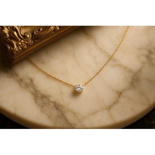 Lundholm Lundholm Luxe ketting dames goudkleurig – 45 cm – premium stainless steel 2.5 micron PVD gold plated hypoallergeen – Luxe serie – Scandinavisch design – sieraden cadeau voor haar