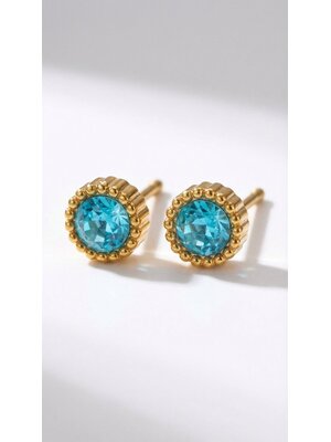 Lundholm Lundholm Emi oorbellen dames goudkleurig – 0,5 cm – premium stainless steel 2.5 micron PVD gold plated waterproof hypoallergeen – Emi serie – Scandinavisch design – sieraden cadeau voor haar