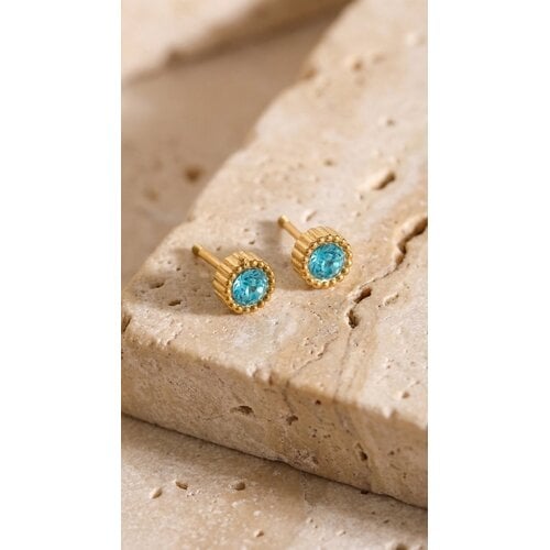 Lundholm Lundholm Emi oorbellen dames goudkleurig – 0,5 cm – premium stainless steel 2.5 micron PVD gold plated waterproof hypoallergeen – Emi serie – Scandinavisch design – sieraden cadeau voor haar