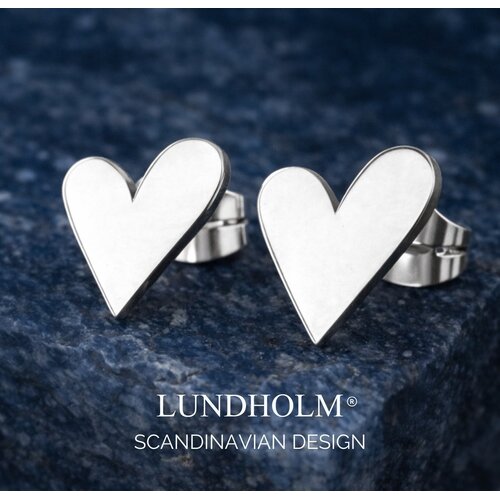 Lundholm Lundholm Femme oorbellen dames zilverkleurig – 1,1 x 0,7 cm – premium stainless steel 2.5 micron PVD gold plated – Femme serie – Scandinavisch design – sieraden cadeau voor haar