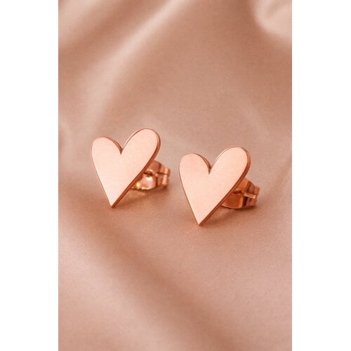 Lundholm Lundholm Femme oorbellen dames zilverkleurig – 1,1 x 0,7 cm – premium stainless steel 2.5 micron PVD gold plated – Femme serie – Scandinavisch design – sieraden cadeau voor haar