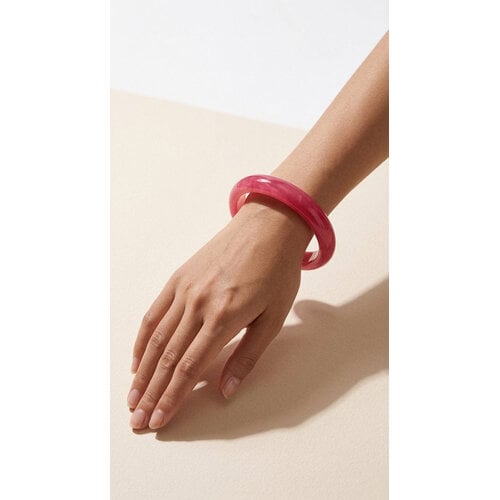 Lundholm Lundholm May armband dames roze – May serie – Scandinavisch design – sieraden cadeau voor haar