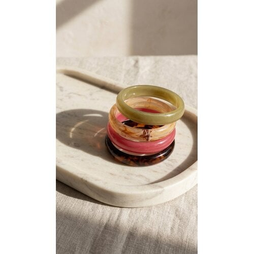 Lundholm Lundholm May armband dames roze – May serie – Scandinavisch design – sieraden cadeau voor haar