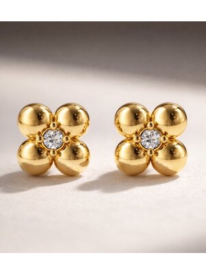 Lundholm Melle - Oorbellen - Stainless Steel - Gold