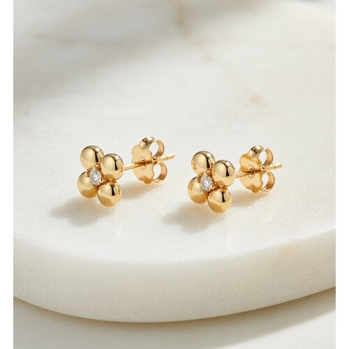 Lundholm Lundholm Oorbellen Dames - Premium Stainless Steel - Gold Plated Oorbellen Statement Oorstekers - Scandinavisch Design