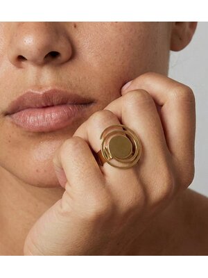 Lundholm Jiva - Ring - Stainless Steel - Verstelbaar