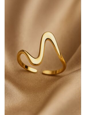 Lundholm Elia - Ring - Stainless Steel - Verstelbaar - Goud