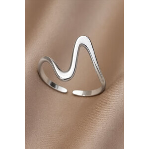Lundholm Elia – Adjustable Minimalist Ring for Women – Silver-Tone Lundholm Elia – Adjustable Minimalist Ring for Women – Silver-Tone