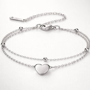 Lundholm Uppsala – Bettelarmband Damen – Silberfarben Lundholm Uppsala – Bettelarmband Damen – Silberfarben