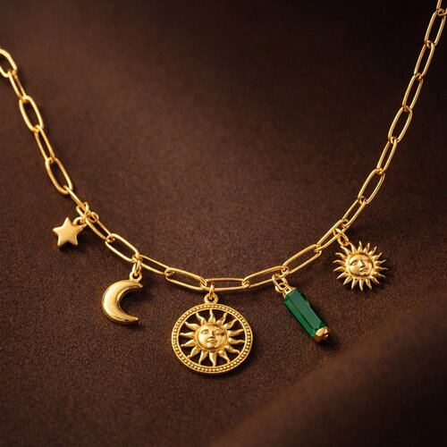 Lundholm Lundholm Ketting Dames Goudkleurig – Premium Stainless Steel – Lange Ketting - Scandinavisch Design