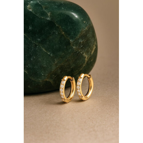 Lundholm Lundholm Oorbellen Dames - Premium Stainless Steel - Gold Plated Oorbellen Statement Oorstekers - Scandinavisch Design