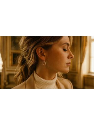Lundholm Lundholm Luxe Oorbellen Dames Goudkleurig - Premium Stainless Steel PVD Plated - Scandinavisch Design