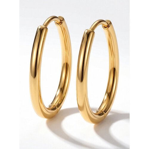 Lundholm Lundholm Luxe Oorbellen Dames Goudkleurig - Premium Stainless Steel PVD Plated - Scandinavisch Design