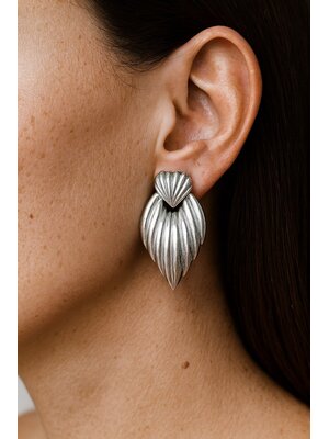 Lundholm Lundholm Oorbellen Dames - Premium Stainless Steel - Gold Plated Oorbellen Statement Oorstekers - Scandinavisch Design