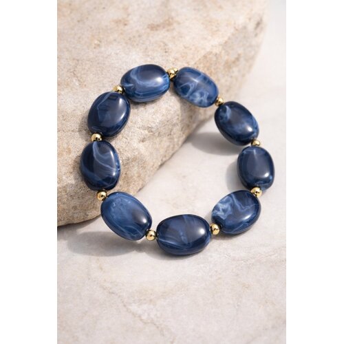 Lundholm Lundholm Luxe Premium Stainless Steel Gold Plated Armband Dames - Vrouwen Cadeautjes Tip - Scandinavisch Design