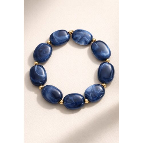 Lundholm Lundholm Luxe Premium Stainless Steel Gold Plated Armband Dames - Vrouwen Cadeautjes Tip - Scandinavisch Design