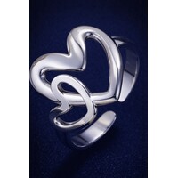 Lundholm Luxe Ring Dames Gold Plated - Premium Stainless Steel - Verstelbare Ring - Cadeau voor Vrouw - Scandinavisch Design