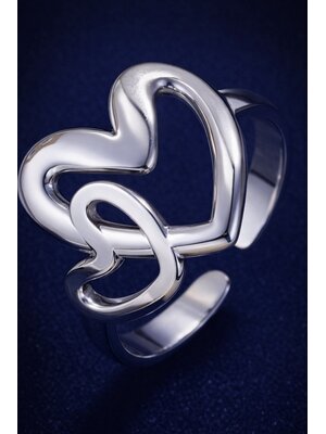 Lundholm Lundholm Luxe Ring Dames Gold Plated - Premium Stainless Steel - Verstelbare Ring - Cadeau voor Vrouw - Scandinavisch Design