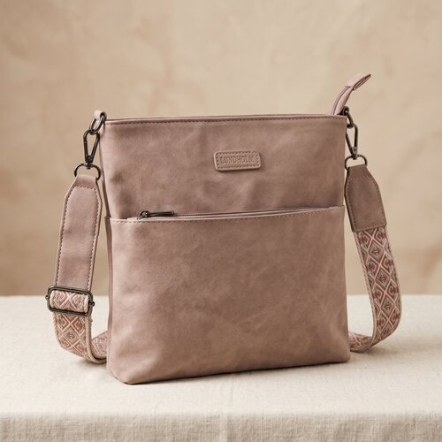 Lundholm Lundholm schoudertas dames Taupe met schouderband - schoudertassen dames crossbody tas dames schoudertas - vrouwen cadeautjes | Scandinavisch Design - Lykling Serie Lundholm Lundholm schoudertas dames Taupe met schouderband - schoudertassen dames crossbody tas dames schoudertas - vrouwen cadeautjes | Scandinavisch Design - Lykling Serie