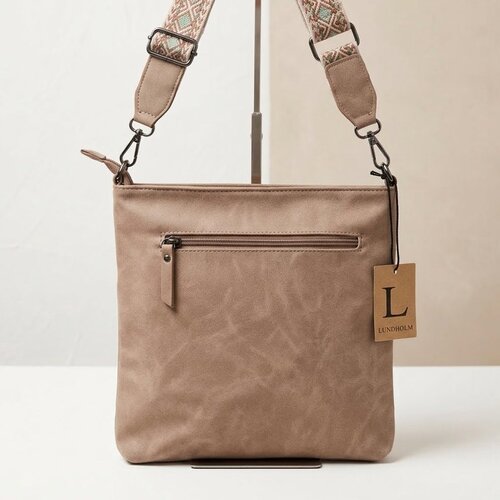 Lundholm Lundholm schoudertas dames Taupe met schouderband - schoudertassen dames crossbody tas dames schoudertas - vrouwen cadeautjes | Scandinavisch Design - Lykling Serie Lundholm Lundholm schoudertas dames Taupe met schouderband - schoudertassen dames crossbody tas dames schoudertas - vrouwen cadeautjes | Scandinavisch Design - Lykling Serie