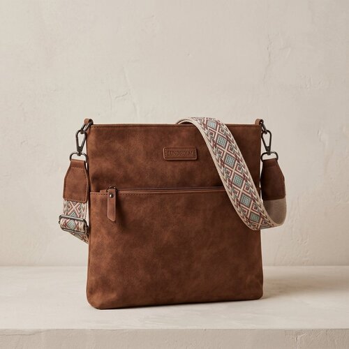 Lundholm Lundholm schoudertas dames Bruin - schoudertassen dames crossbody tas dames schoudertas - vrouwen cadeautjes | Scandinavisch Design - Lykling Serie