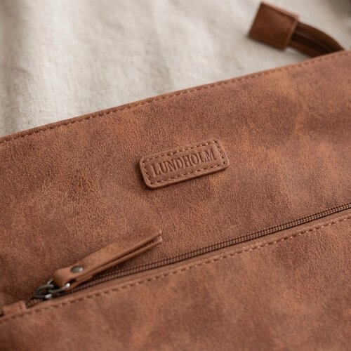 Lundholm Lundholm schoudertas dames Bruin - schoudertassen dames crossbody tas dames schoudertas - vrouwen cadeautjes | Scandinavisch Design - Lykling Serie