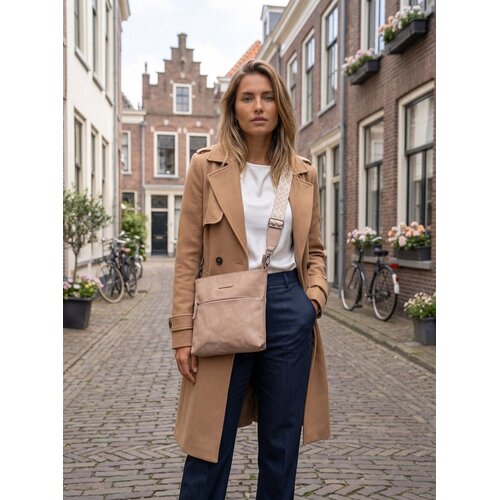 Lundholm Lundholm schoudertas dames Bruin - schoudertassen dames crossbody tas dames schoudertas - vrouwen cadeautjes | Scandinavisch Design - Lykling Serie