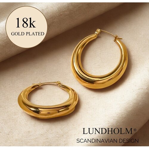 Lundholm Lundholm Laura Oorbellen Dames – Premium Stainless Steel – Laura Serie – Scandinavisch Design