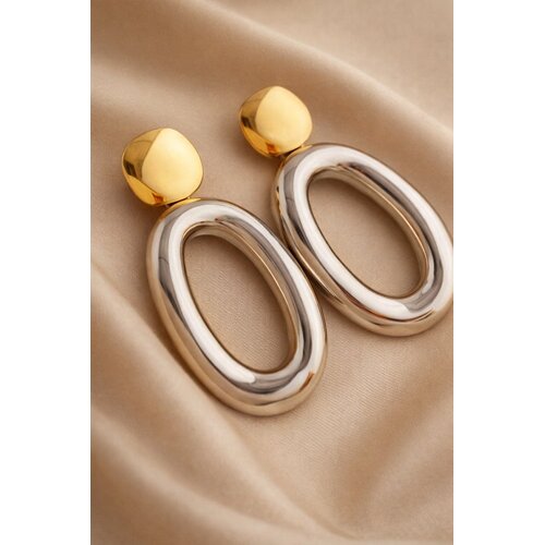 Lundholm Lundholm Oorbellen Dames - Premium Stainless Steel - Gold Plated Oorbellen Statement Oorstekers - Vana Serie - Scandinavisch Design